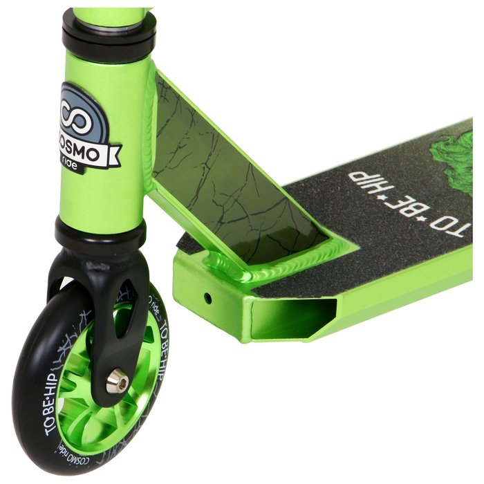 Самокат трюковой COSMORIDE TO*BE*HIP CT2020, колёса PU 100 мм, ABEC 7, цвет чёрный Самокат трюковой COSMORIDE TO*BE*HIP CT2020, колёса PU 100 мм, ABEC 7, цвет чёрный