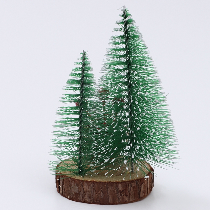 Новогодний декор «Две ёлки с шишкой», наподставке, 8,5 × 10 × 16 см Новогодний декор «Две ёлки с шишкой», наподставке, 8,5 × 10 × 16 см