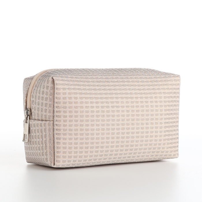 Косметичка на молнии, цвет бежевый Косметичка на молнии, цвет бежевый