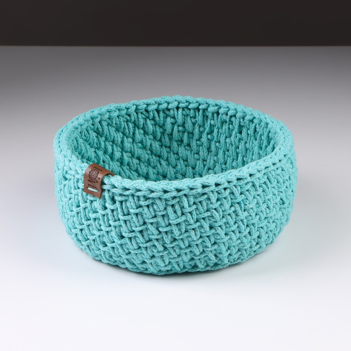 Корзинка  Корзинка "Малышка", 16 х 7,5 см, мятный, хлопок