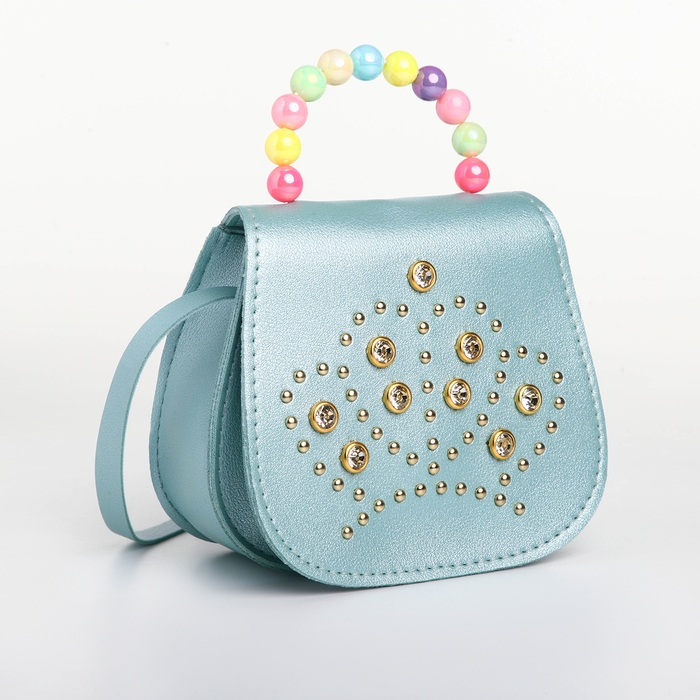 Сумка детская для девочки на молнии «Выбражулька», цвет бирюзовый