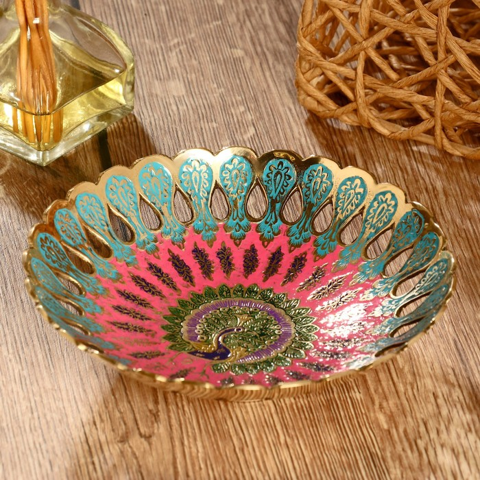 Блюдо латунь Блюдо латунь "Жана" 17х17х4,5 см