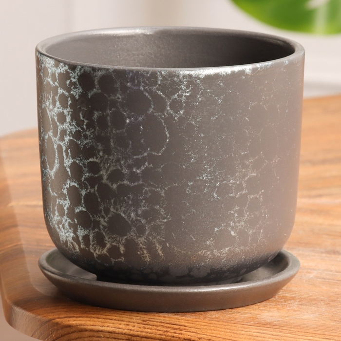 Горшок цветочный Питон графит 0.8 л Горшок цветочный Питон графит 0.8 л