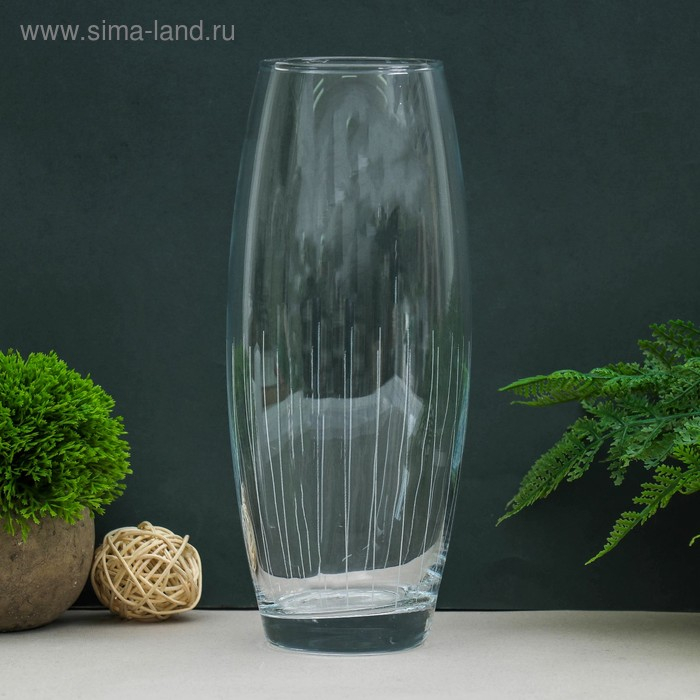 Ваза гравированная Ваза гравированная "Луч" d-7.5см 11х26 см