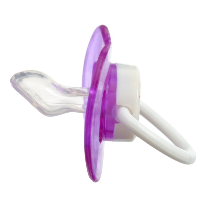 Соска - пустышка силиконовая ортодонтическая, от 3 мес., с колпачком, в контейнере, цвет фиолетовый Соска - пустышка силиконовая ортодонтическая, от 3 мес., с колпачком, в контейнере, цвет фиолетовый