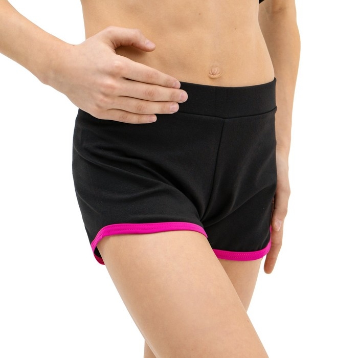 Шорты для гимнастики и танцев Grace Dance, р. 28, цвет чёрный Шорты для гимнастики и танцев Grace Dance, р. 28, цвет чёрный