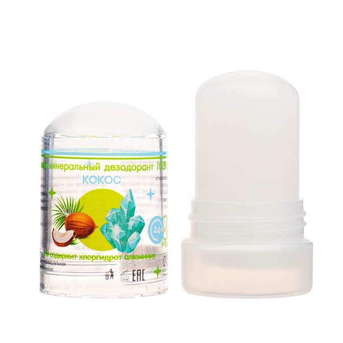 Минеральный дезодорант «Кокос», 60 г Минеральный дезодорант «Кокос», 60 г