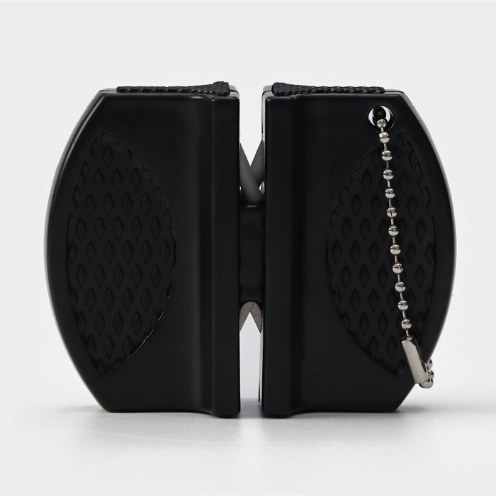 Заточка для ножей Доляна, 7,5×6×2,5 см, с 2 отделениями для стальных и керамических ножей, МИКС