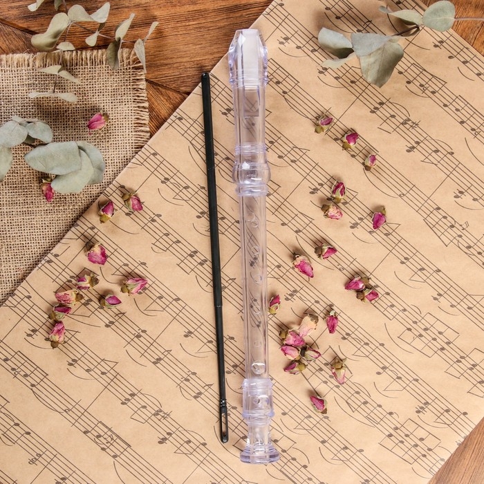 Блокфлейта Music Life, 8 отверстий, немецкая система, белая Блокфлейта Music Life, 8 отверстий, немецкая система, белая