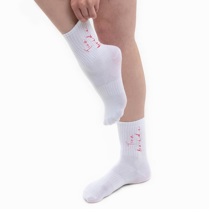 Носки для девичника Team bride, карнавальный аксессуар Носки для девичника Team bride, карнавальный аксессуар