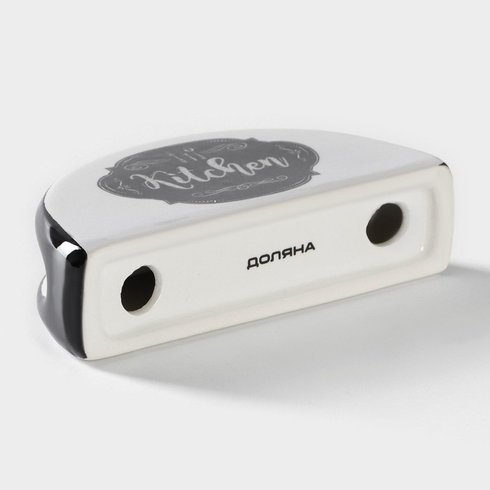 Салфетница Доляна «Гурман», 13,3×3,7×7,1 см, цвет белый Салфетница Доляна «Гурман», 13,3×3,7×7,1 см, цвет белый