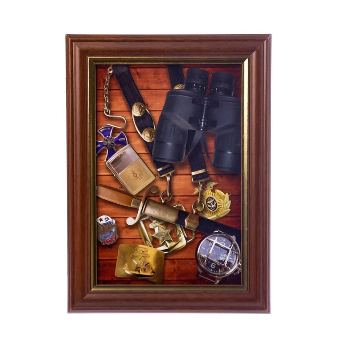 Ключница Ключница "Бинокль" орех 15х21 см