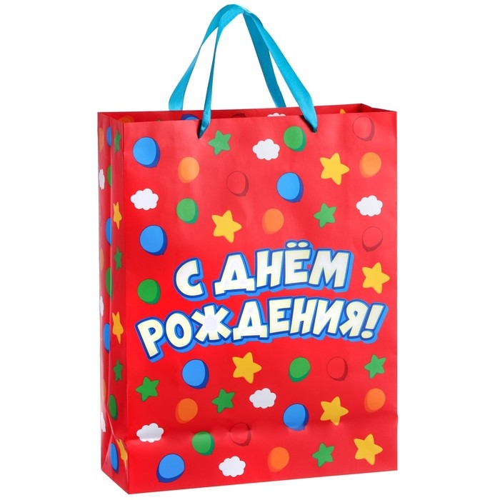 Набор подарочных пакетов, 31х40х11.5 см, Синий трактор Набор подарочных пакетов, 31х40х11.5 см, Синий трактор