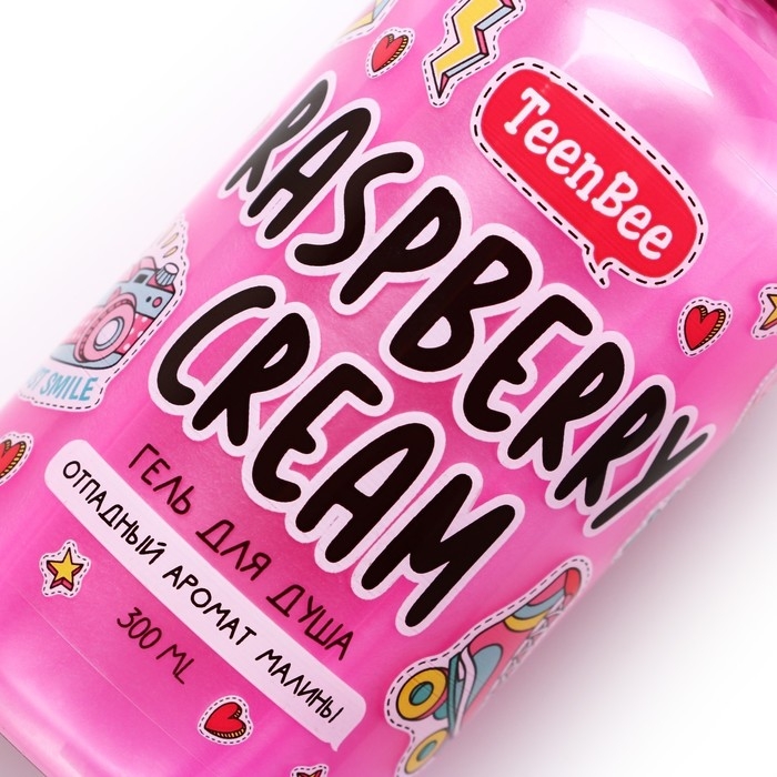 Подарочный набор косметики, шампунь для волос, гель для душа, пена для ванны, 3 х 300 мл, аромат вишни,малины и дыни, TeenBee