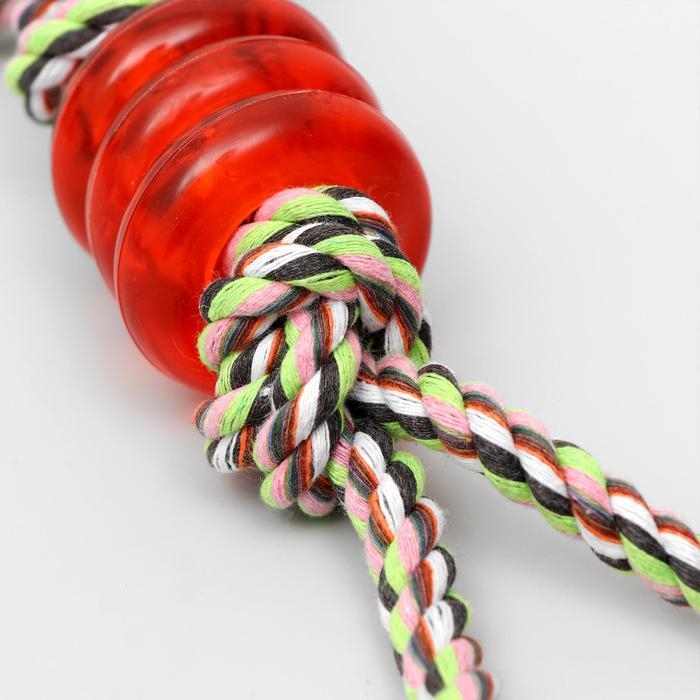 Игрушка канатная Игрушка канатная "Узел с кольцами", до 90 г, микс цветов