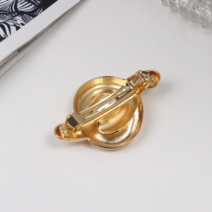 Заколка-автомат для волос Заколка-автомат для волос "Хелле" петли, 6,5 см, золото