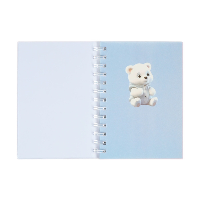 Записная книжка подарочная на гребне 80л,линия, цветной блок,обложка ПВХ 3D Мишка(17,6х13,5см) 105 Записная книжка подарочная на гребне 80л,линия, цветной блок,обложка ПВХ 3D Мишка(17,6х13,5см) 105