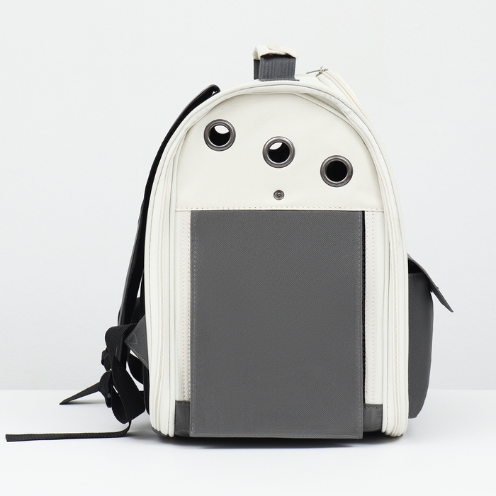 Рюкзак-переноска для кошек и собак, 39 х 40 х 25 см, серый Рюкзак-переноска для кошек и собак, 39 х 40 х 25 см, серый