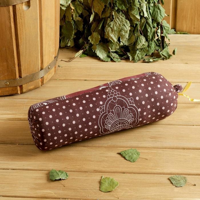 Валик со стружкой можжевельника, сувенирная, 10×28 см, микс Валик со стружкой можжевельника, сувенирная, 10×28 см, микс