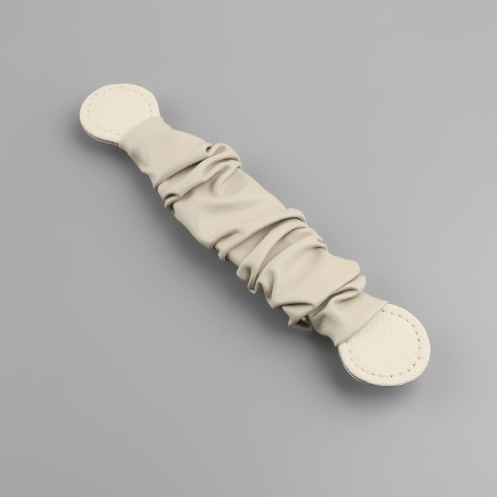 Ручка для сумки, пришивная, 18 × 3,5 см, цвет молочный Ручка для сумки, пришивная, 18 × 3,5 см, цвет молочный