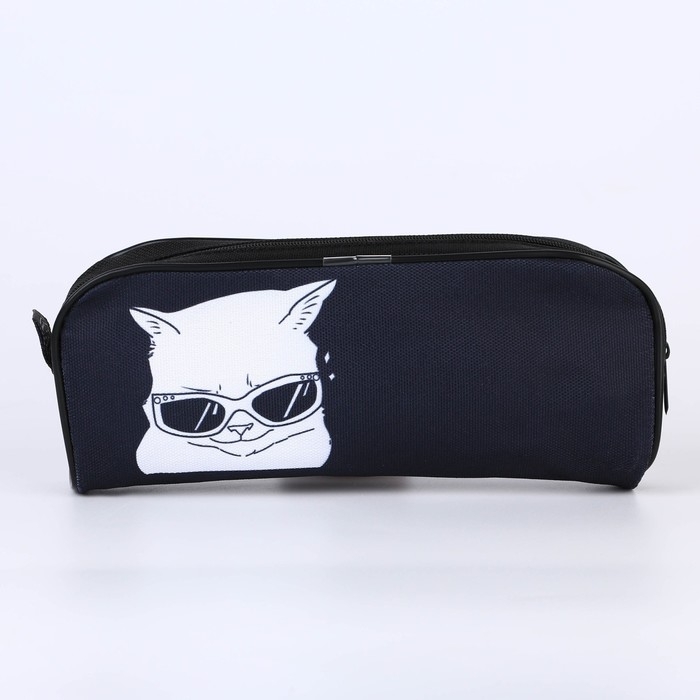 Пенал школьный текстильный «1 сентября: Дай списать» Кот, 20 х 8 х 4 см Пенал школьный текстильный «1 сентября: Дай списать» Кот, 20 х 8 х 4 см