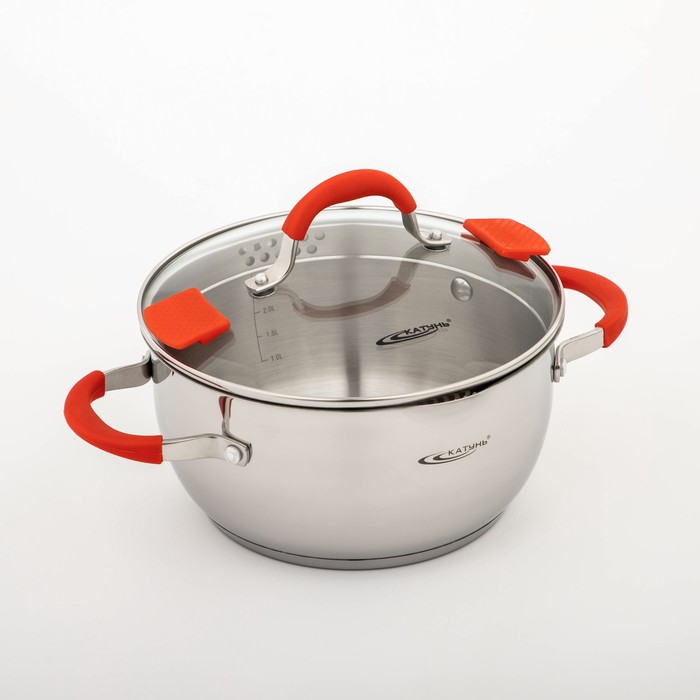 Кастрюля «Аврора», 4 л, d=22 см, капсульное дно, индукция Кастрюля «Аврора», 4 л, d=22 см, капсульное дно, индукция