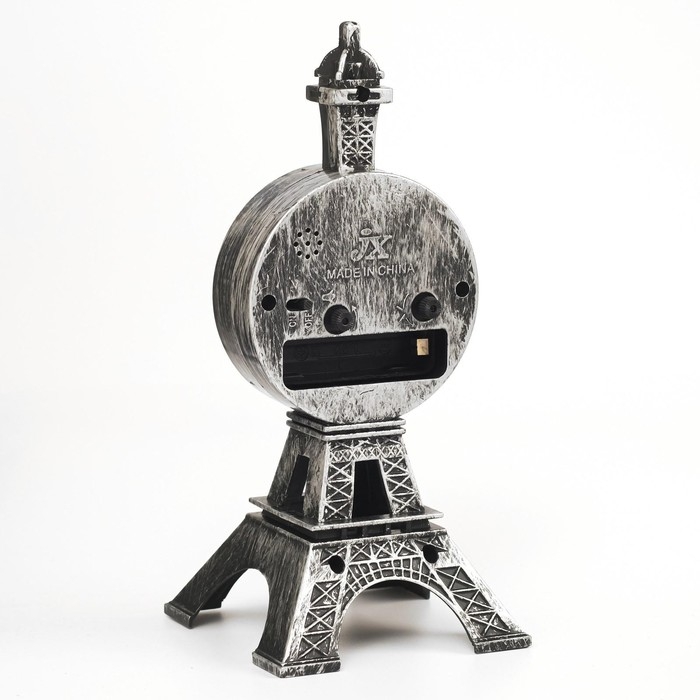 Часы - будильник настольные Часы - будильник настольные "Эйфелева башня", дискретный ход, d-6.5 см, 19 х 8.5 см, АА