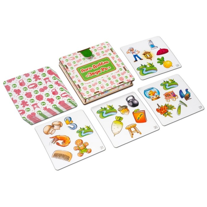 Набор карточек «Лого-доббль. Звук Рь» Набор карточек «Лого-доббль. Звук Рь»