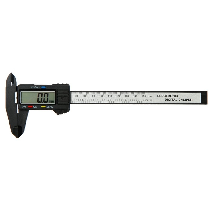 Штангенциркуль электронный ЛОМ, с глубиномером, пластиковый, 150 мм Штангенциркуль электронный ЛОМ, с глубиномером, пластиковый, 150 мм