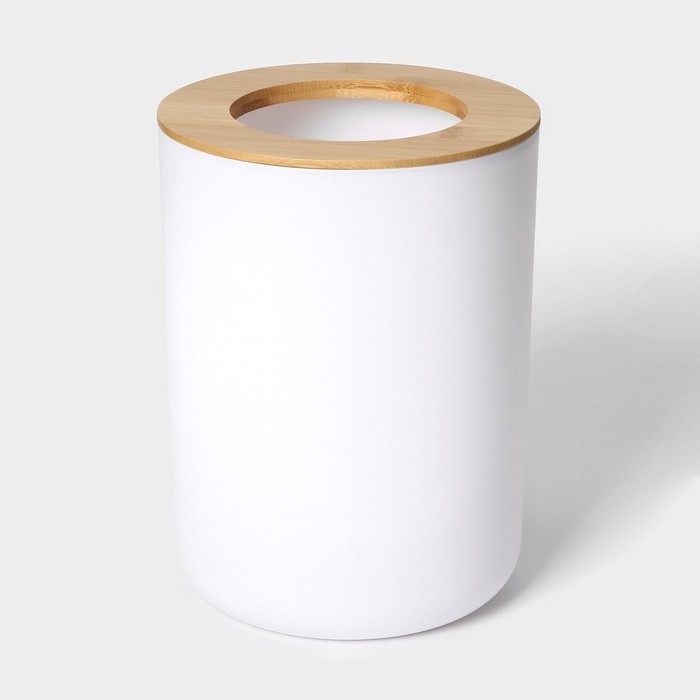 Набор аксессуаров для ванной комнаты SAVANNA «Вуди», 6 предметов (мыльница, дозатор, 2 стакана, ёршик, ведро), цвет белый Набор аксессуаров для ванной комнаты SAVANNA «Вуди», 6 предметов (мыльница, дозатор, 2 стакана, ёршик, ведро), цвет белый