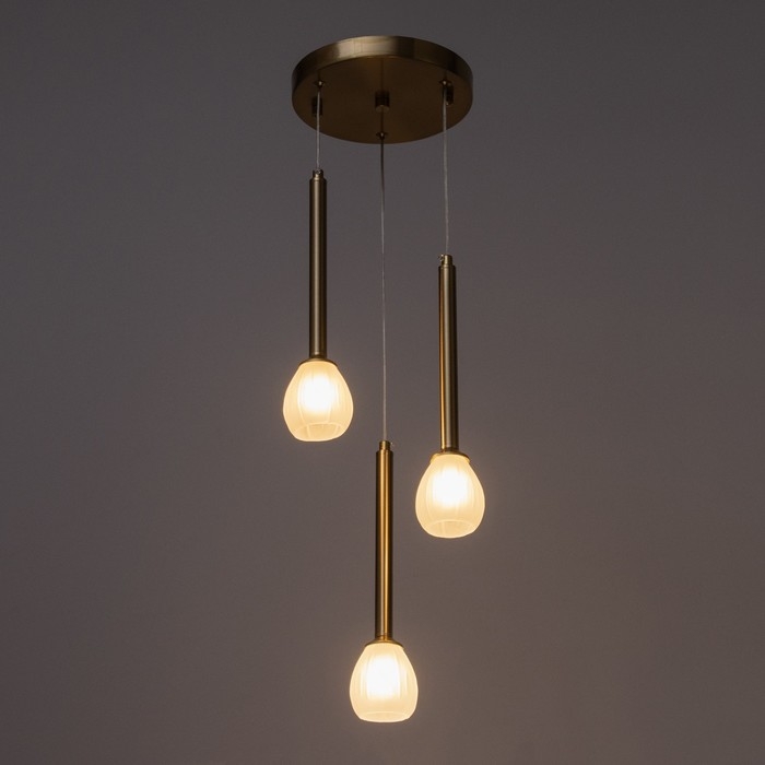 Светильник Светильник "Жаклин" 3х3Вт G4 Белый 30х30х180см