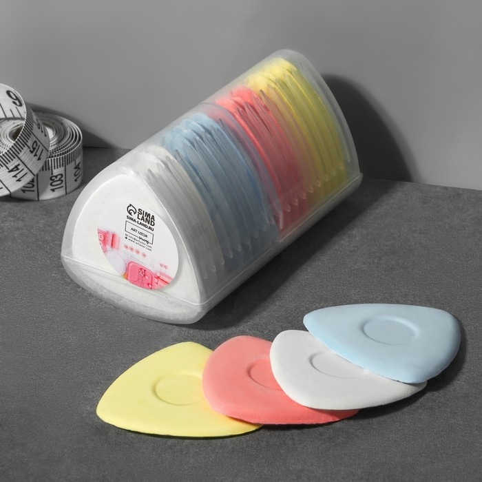 Мел портновский, 20 шт, цвет разноцветный Мел портновский, 20 шт, цвет разноцветный