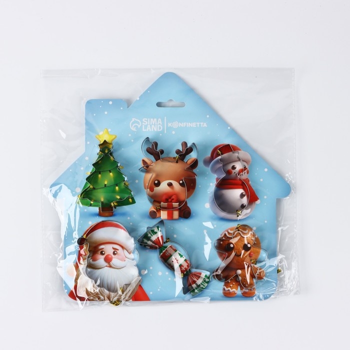 Новый год. Набор форм для печенья «Мультяшки», 6 шт Новый год. Набор форм для печенья «Мультяшки», 6 шт