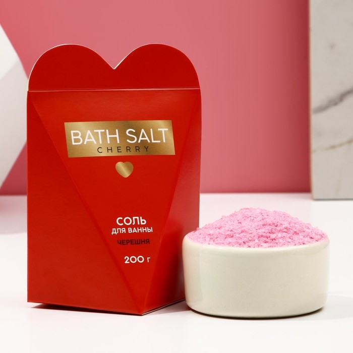 Cоль для ванны Bath Salt, 200 г, аромат черешни, ЧИСТОЕ СЧАСТЬЕ Cоль для ванны Bath Salt, 200 г, аромат черешни, ЧИСТОЕ СЧАСТЬЕ