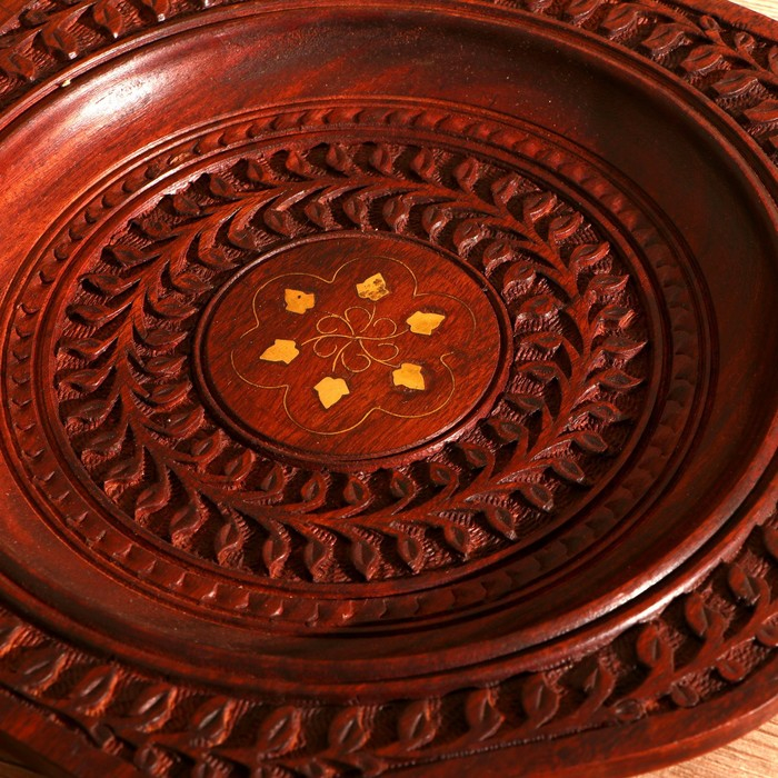 Блюдо Блюдо "Ветвь" дерево 30,5х30,5х2,5 см МИКС