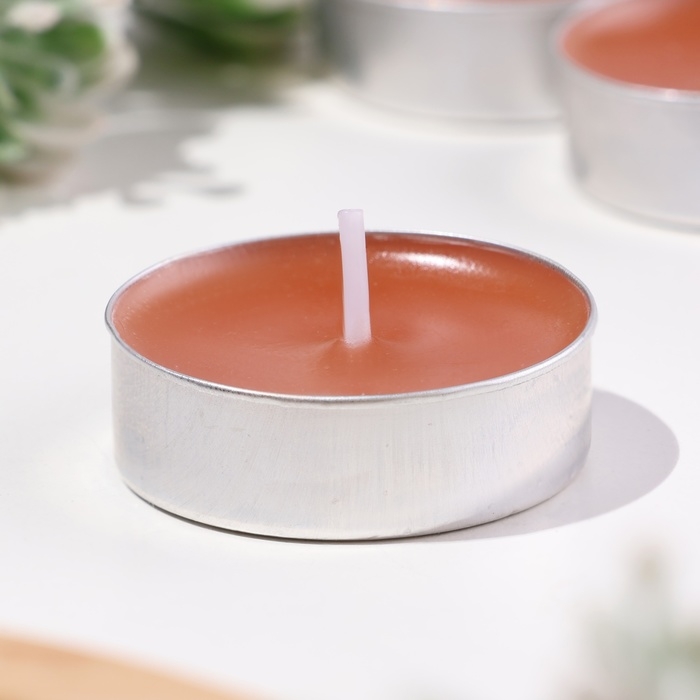 Свечи чайные ароматизированные Свечи чайные ароматизированные "Капучино" в подарочных коробках, 18 шт