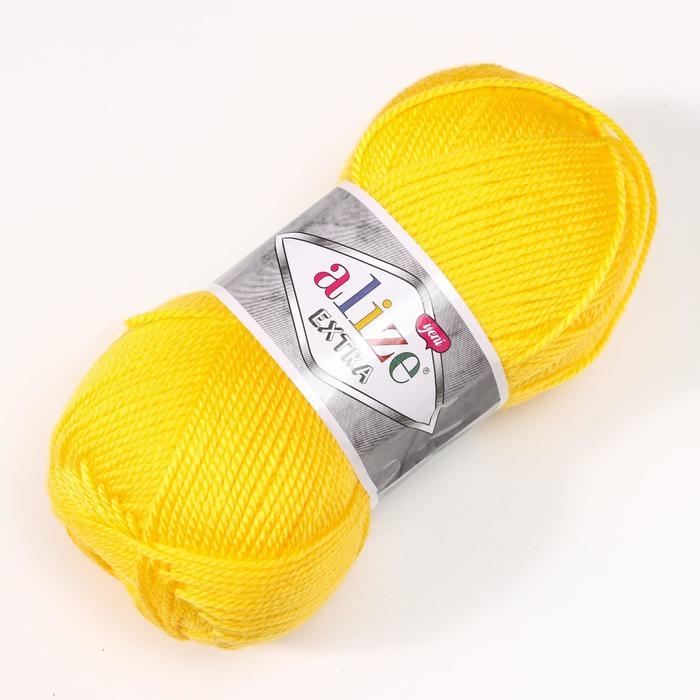 Пряжа "Extra" 100% акрил 220м/100гр (216 жёлтый)