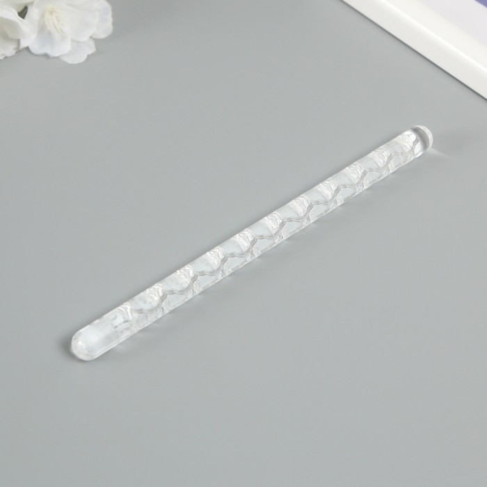 Скалка для творчества акрил Скалка для творчества акрил "Цветочная нить" 16х1 см