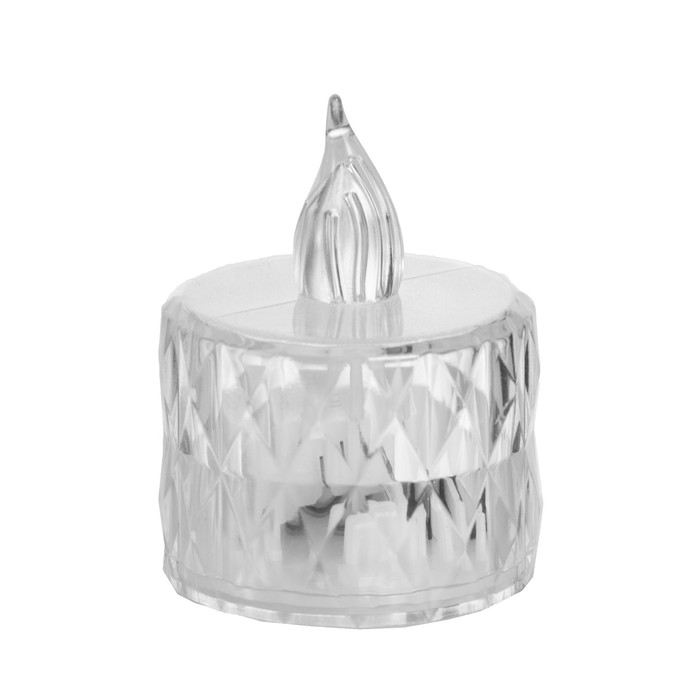 Ночник Ночник "Свеча" LED от батареек прозрачный 3хLR41 3,5х3,5х5 см