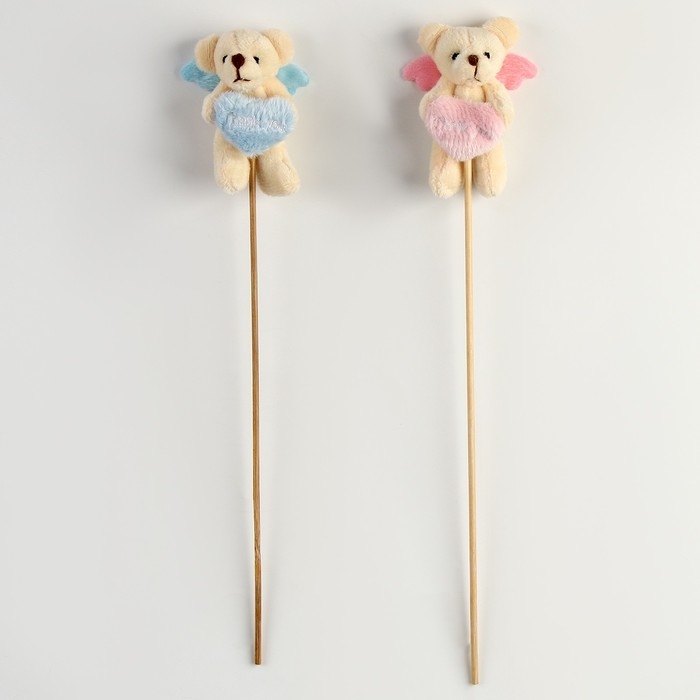 Украшение для букета &laquo;Медведь&raquo;, цвета МИКС