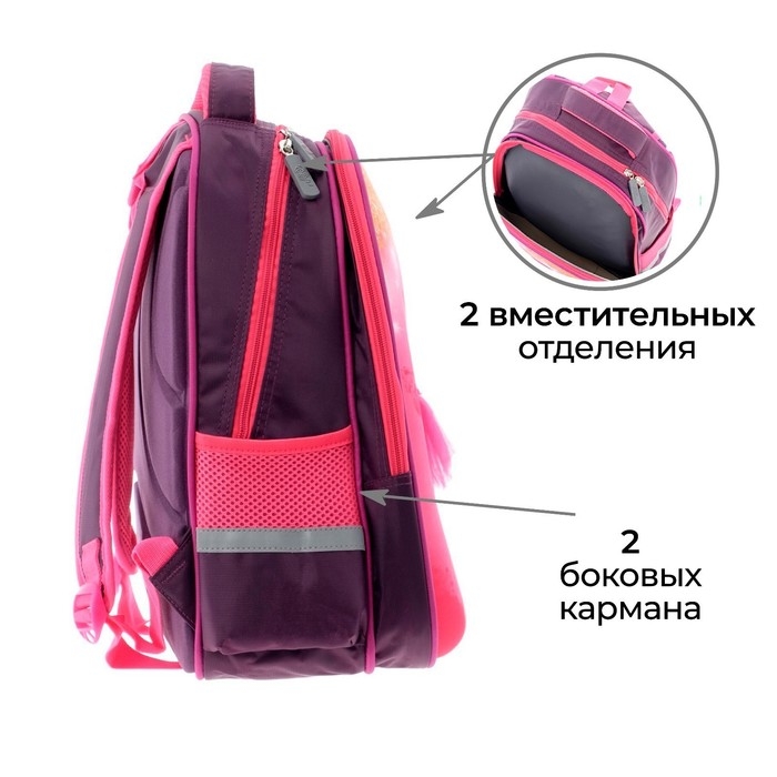 Рюкзак каркасный школьный Calligrata Рюкзак каркасный школьный Calligrata "Балерина", 39 х 30 х 14 см