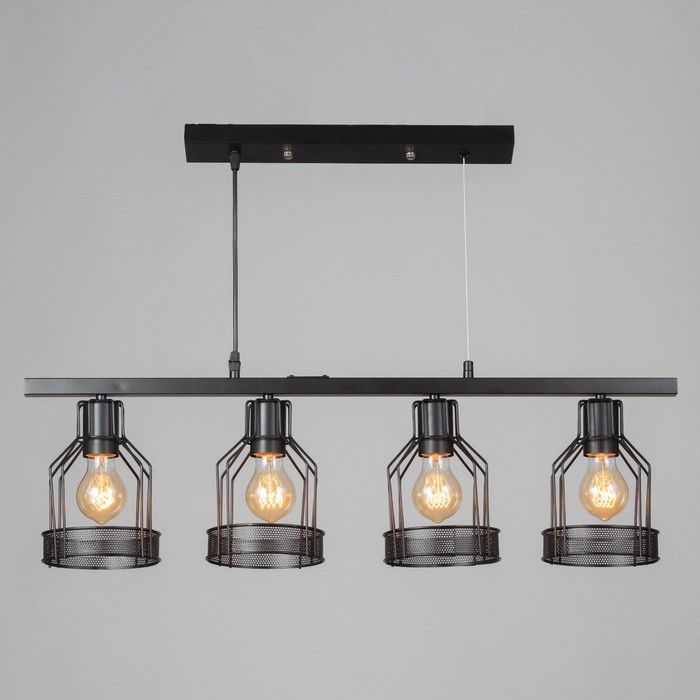 Светильник Светильник "Генри" 4хЕ27 40Вт черный 78х14,5х23-123 см