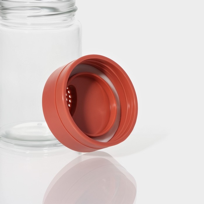 Набор для специй из стекла Доляна «Коралл», 2 предмета: солонка, перечница 6,4×11 см Набор для специй из стекла Доляна «Коралл», 2 предмета: солонка, перечница 6,4×11 см