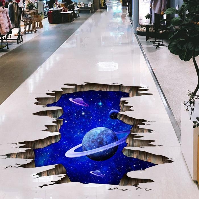 Наклейка 3Д интерьерная Космос 90*60см Наклейка 3Д интерьерная Космос 90*60см