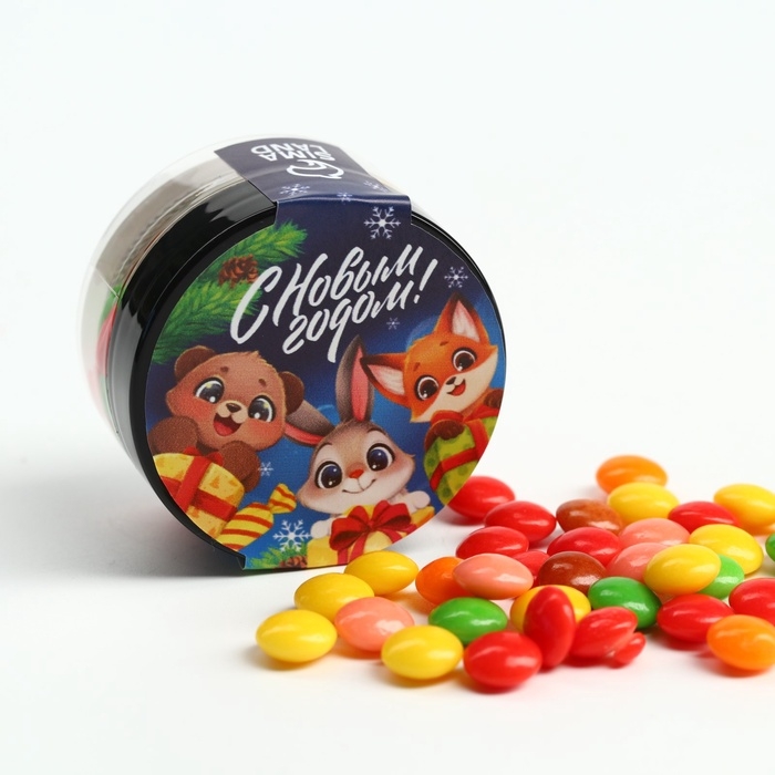 Драже в банке  Драже в банке "Зверята", 25 г
