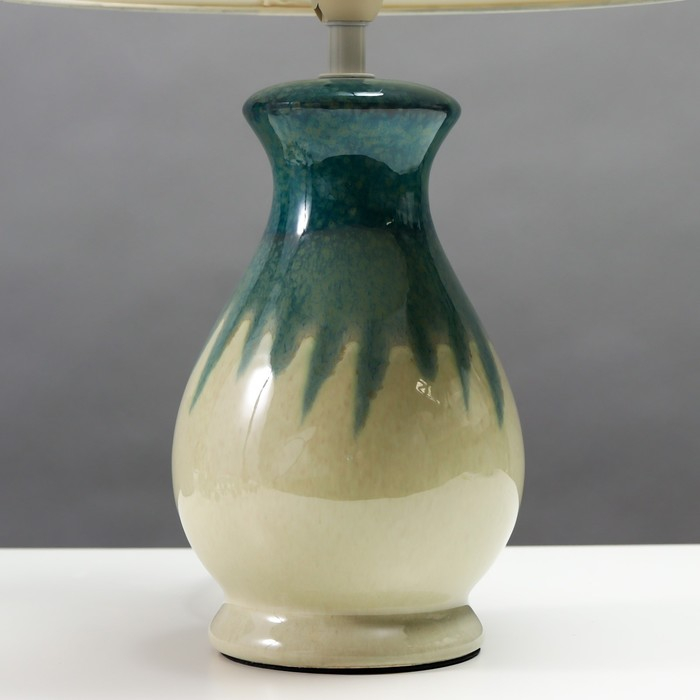 Настольная лампа 16800/1GN E14 40Вт бело-зеленый 25x25x37 см RISALUX