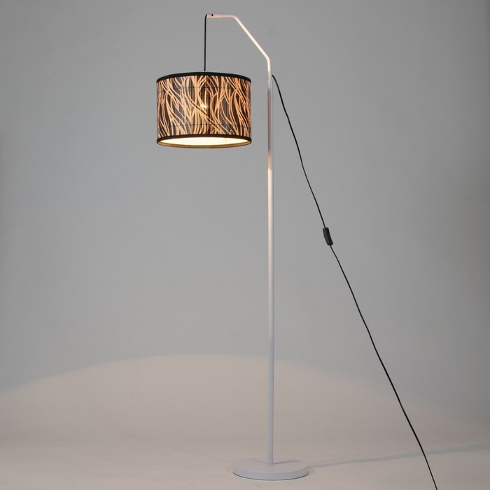 Торшер  Торшер "Лайнер зебра" Е27 40Вт белый 22х22х155см   МОДЕЛЬ F761TT-1006