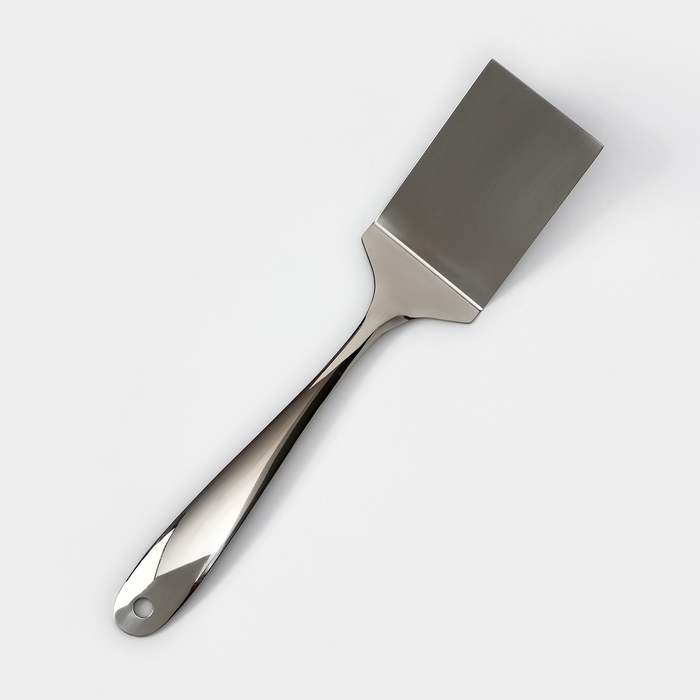 Лопатка из нержавеющей стали Доляна Everyday, 35×7,5 см, толщина 3 мм, цвет серебряный Лопатка из нержавеющей стали Доляна Everyday, 35×7,5 см, толщина 3 мм, цвет серебряный
