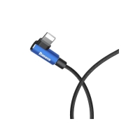 Кабель Baseus, MVP Elbow Type, Lightning - USB, 2 А, 1 м, угловой, синий