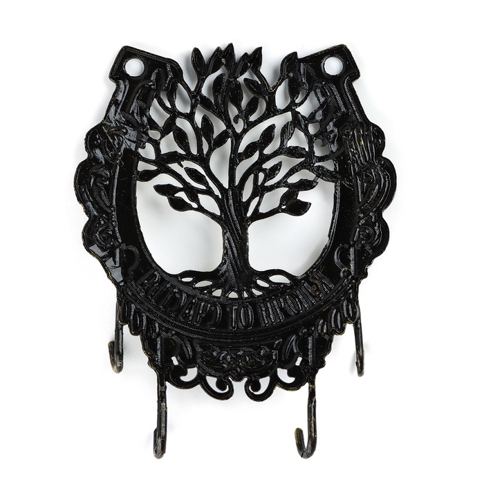 Ключница настенная «Ключи от счастья», дерево, 9.6 х 10.7 см Ключница настенная «Ключи от счастья», дерево, 9.6 х 10.7 см